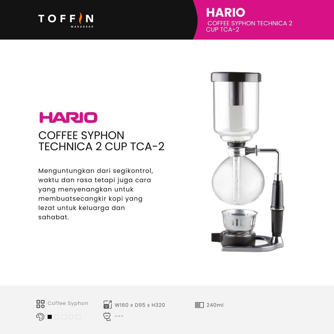 Hario Coffee Syphon Technica 2 Cup