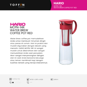 MCPN-14R Water Brew Coffee Pot Red
