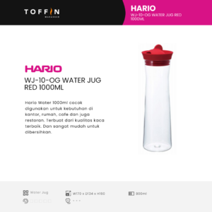 WJ-10-R Water Jug Red 1000ml